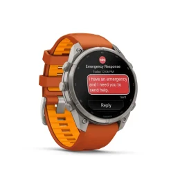 Garmin Fenix 9 Pro, Amoled, Inreach, 47mm Titan/autumn Orange/spark Orange
