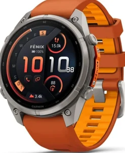 Garmin Fenix 9 Pro, Amoled, Inreach, 47mm Titan/autumn Orange/spark Orange