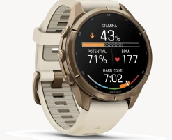 Garmin Fenix 9 Pro, Amoled, 43mm Gold/cream/fog Gray