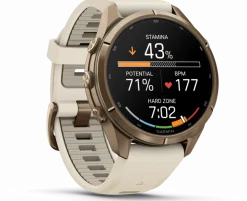 Garmin Fenix 9 Pro, Amoled, 43mm Gold/cream/fog Gray