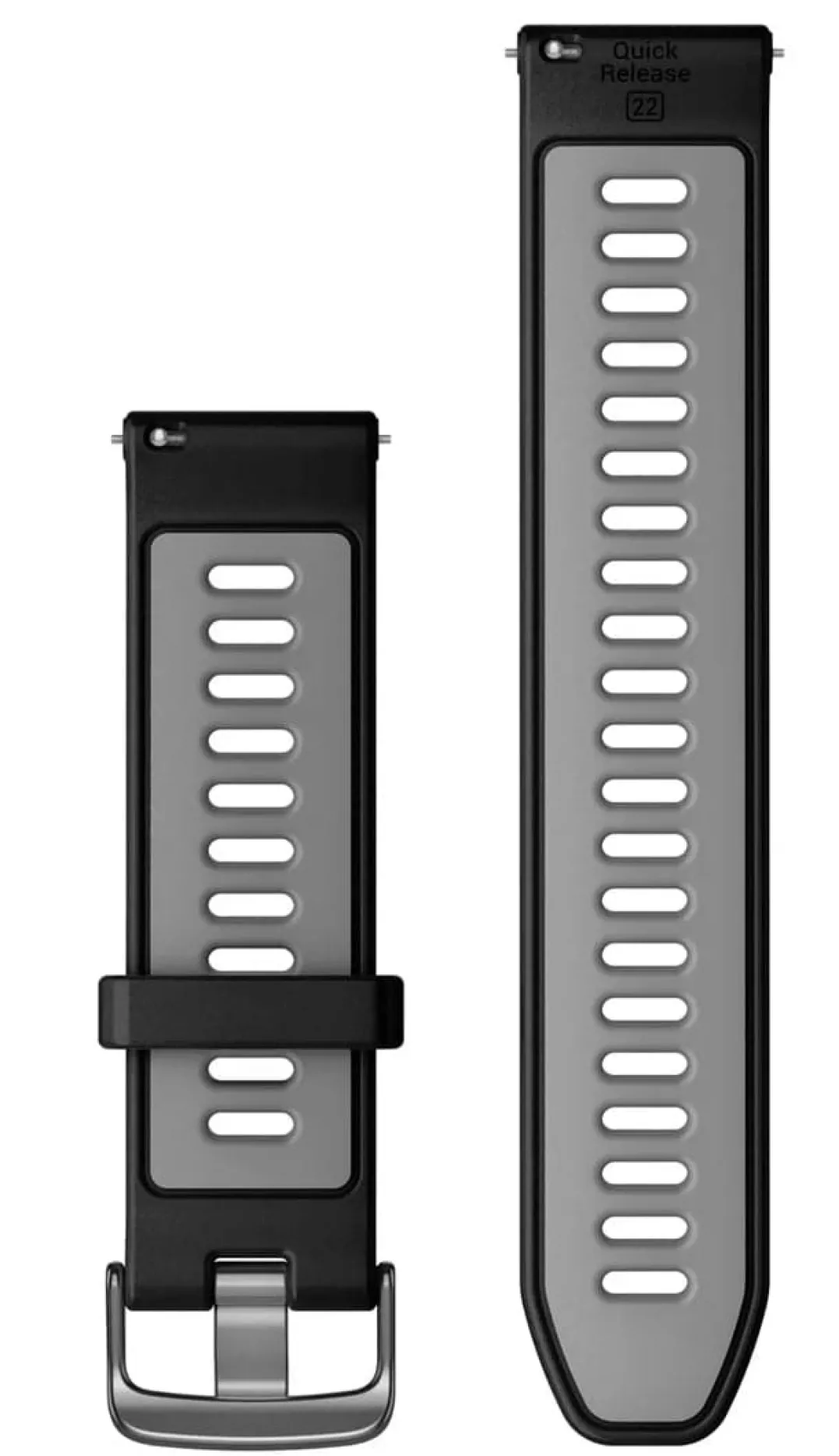 Garmin Hurtigutløsningsremmer (22 Mm) Sort/puddergrå Med Skifergrå Anordning