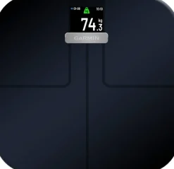 Garmin Index S2 Smart Scale, Intl, Black, 1 pack Black-Black