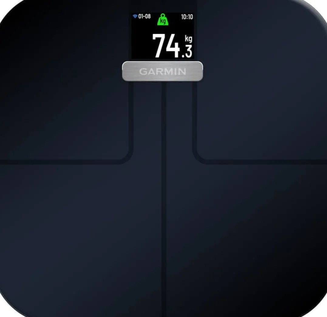 Garmin Index S2 Smart Scale, Intl, Black, 1 pack Black-Black