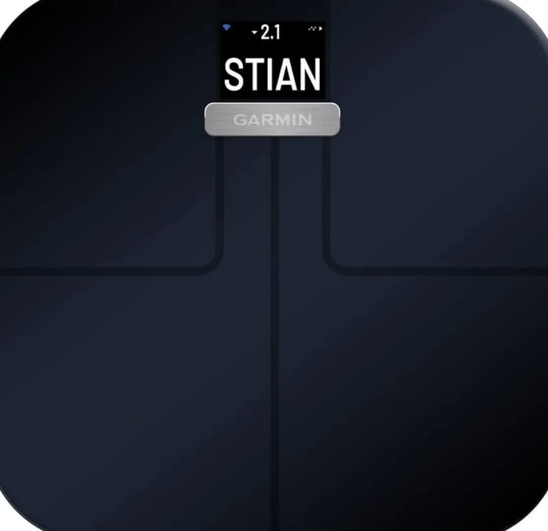 Garmin Index S2 Smart Scale, Intl, Black, 1 pack Black-Black