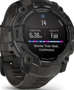 Garmin Instinct 3 AMOLED, 50mm Black Bezel With Charcoal Band