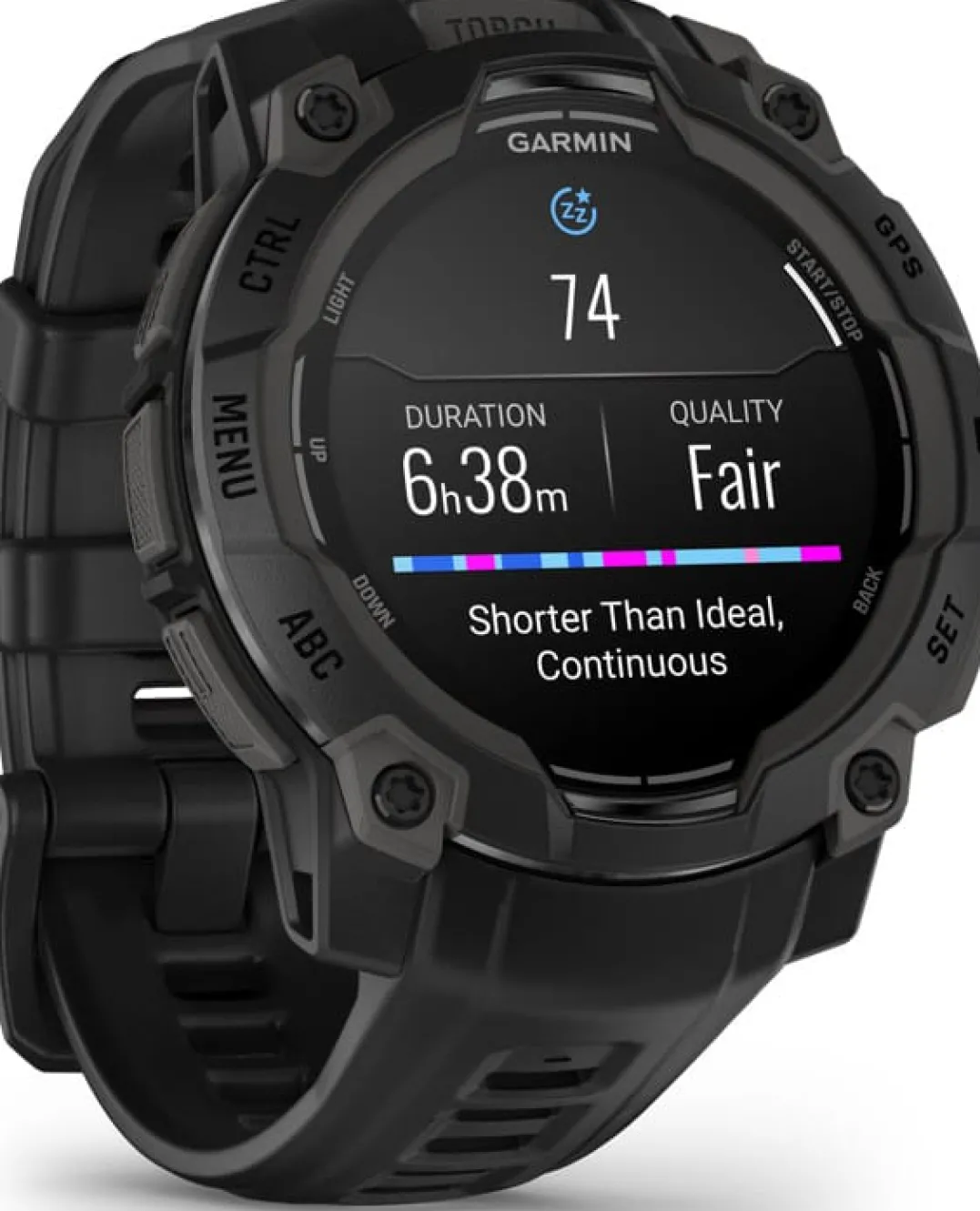 Garmin Instinct 3 AMOLED, 45mm Black Bezel With Black Band
