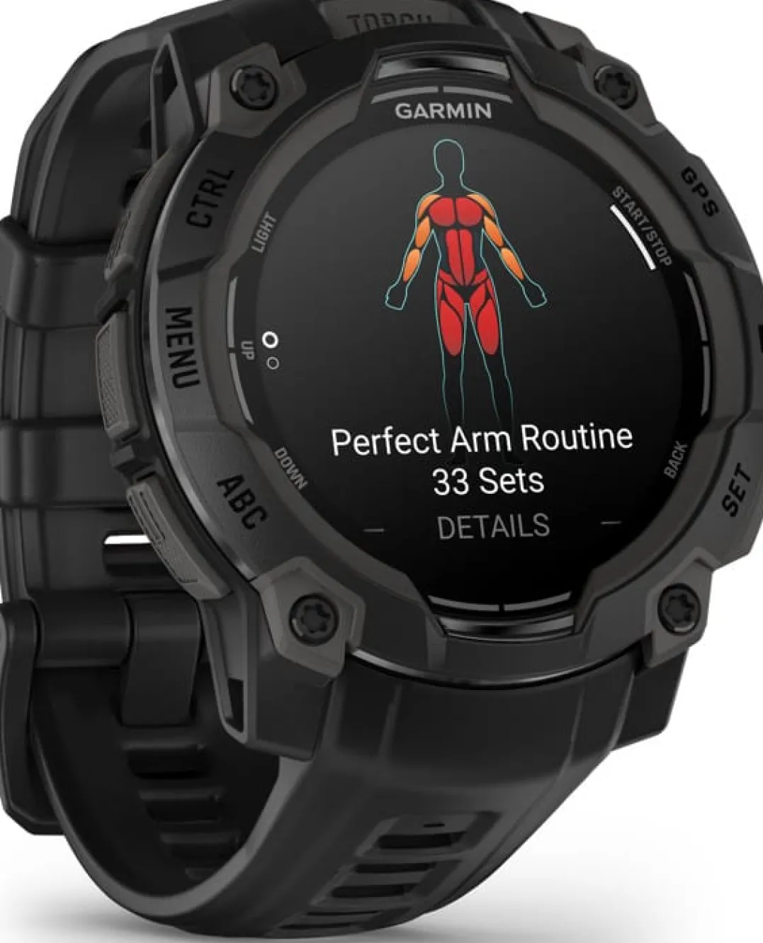 Garmin Instinct 3 AMOLED, 45mm Black Bezel With Black Band