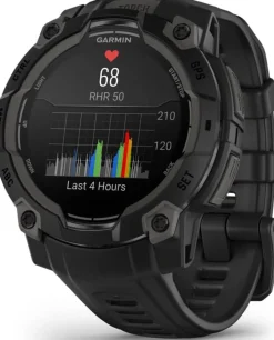Garmin Instinct 3 AMOLED, 45mm Black Bezel With Black Band