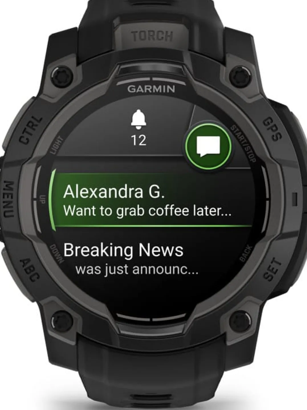 Garmin Instinct 3 AMOLED, 45mm Black Bezel With Black Band