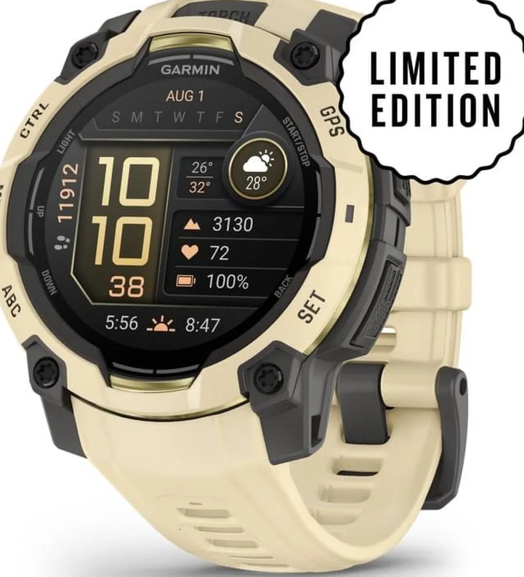 Garmin Instinct 3, Amoled 45mm Citrine Gray