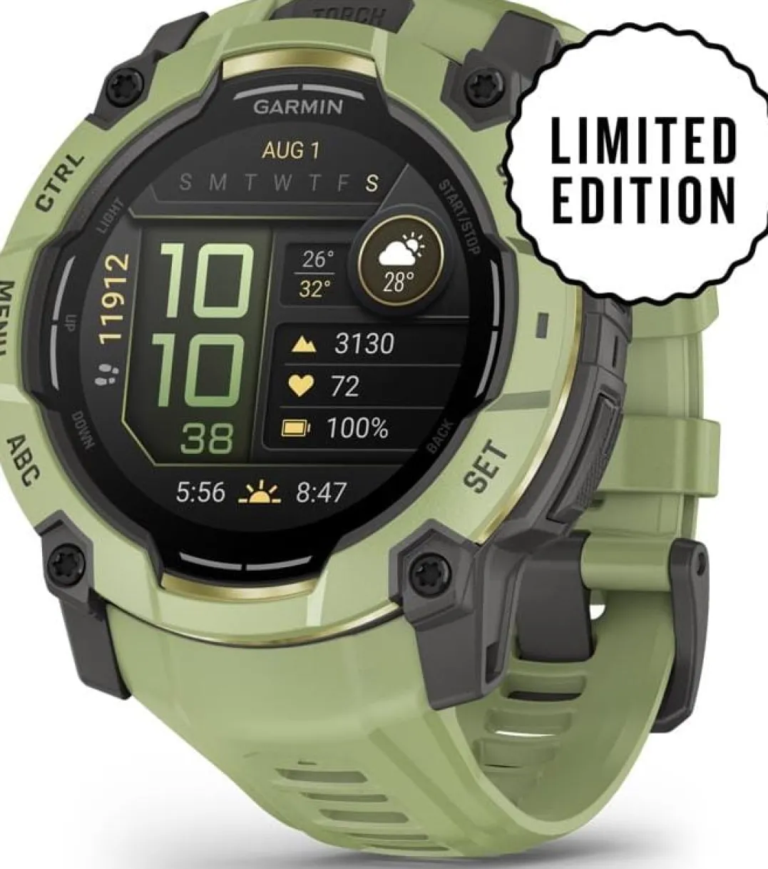 Garmin Instinct 3, Amoled 50mm Fern Green Gray