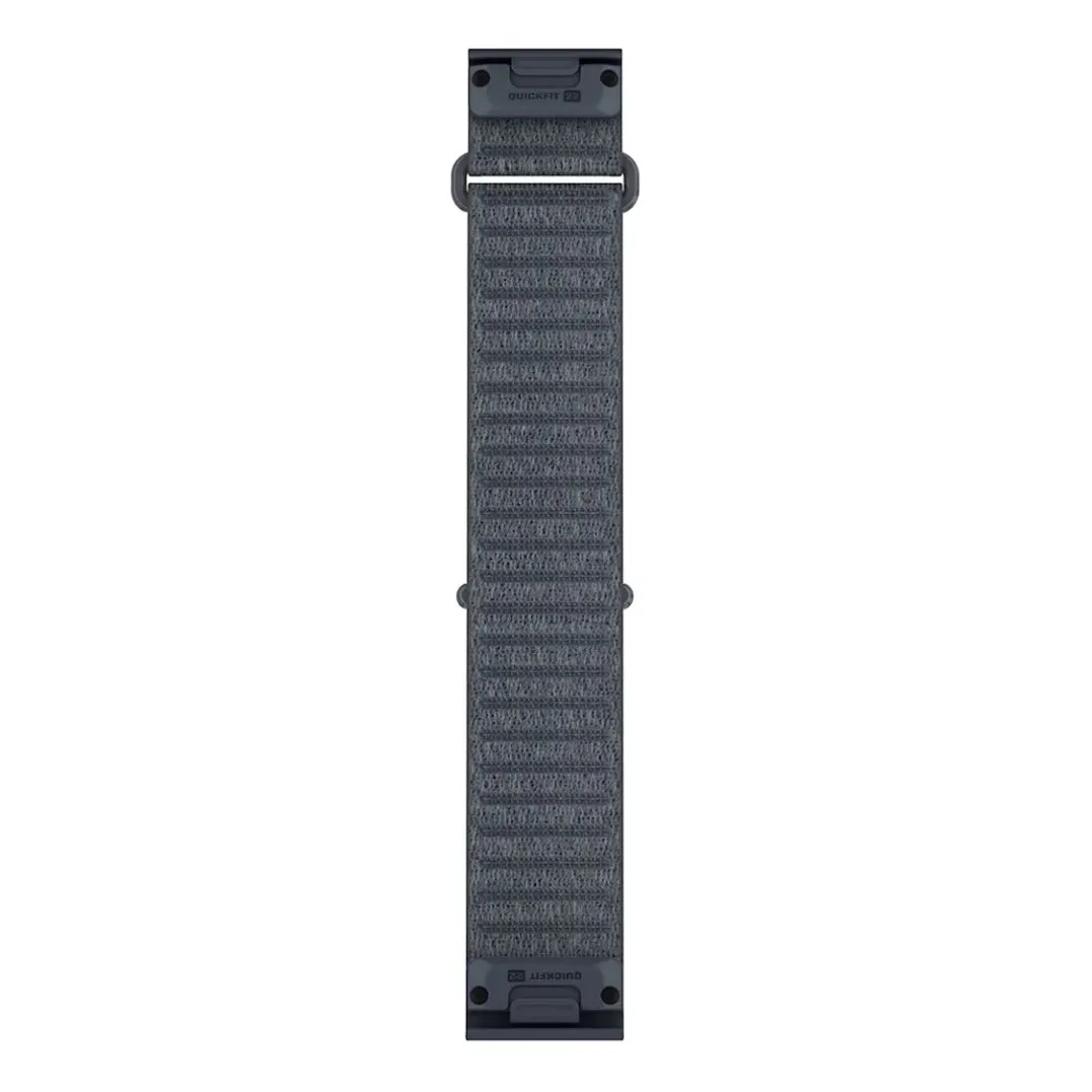 Garmin Quickfit - Comfortfit Fabric, 22mm, Short Blue Granite