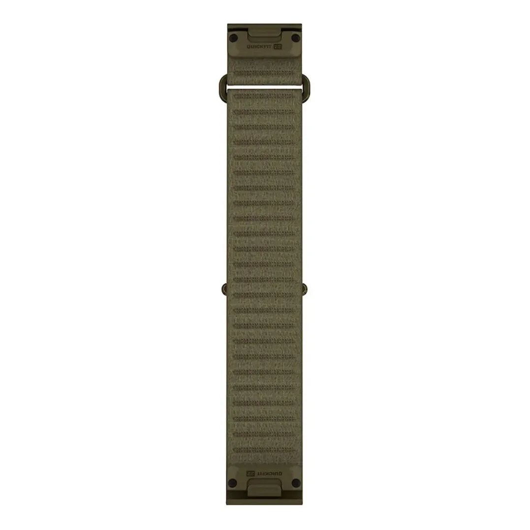 Garmin Quickfit - Comfortfit Fabric, 22mm, Short Dark Olive