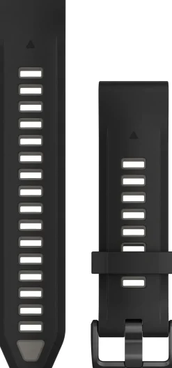 Garmin Quickfit Watch Bands Black/pebble Gray Silicone