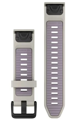 Garmin Quickfit Watch Bands Fog Gray/lavender Silicone