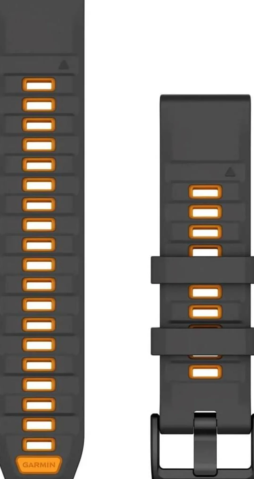 Garmin Quickfit Watch Bands Graphite/spark Orange Silicone