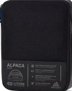 Gregory Alpaca 40 Obsidian Black