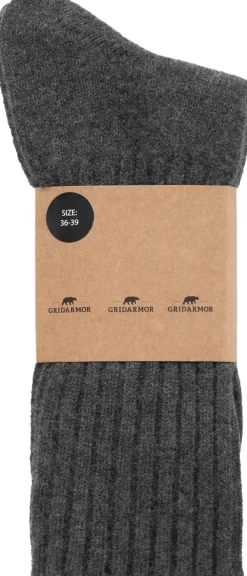 Gridarmor Classic Wool Sock Grey Melange