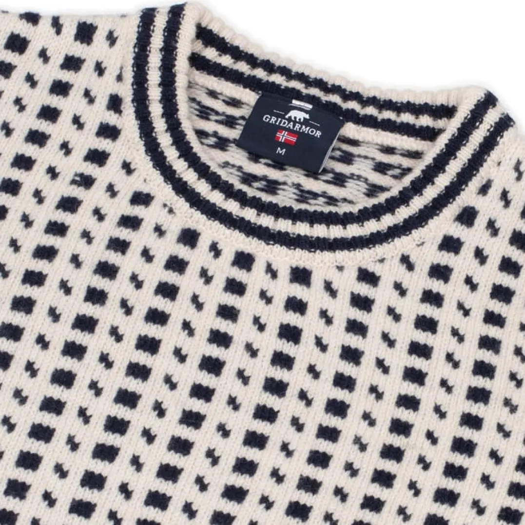 Gridarmor Classic Wool Sweater Men Snow White