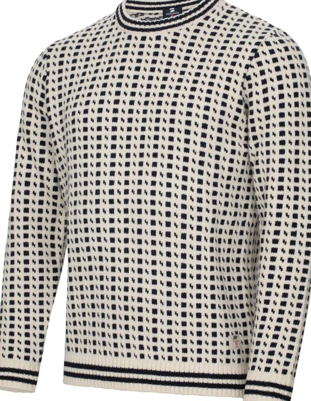 Gridarmor Classic Wool Sweater Men Snow White