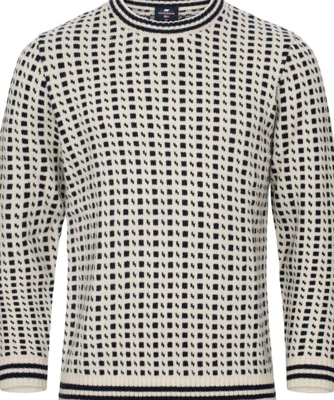 Gridarmor Classic Wool Sweater Men Snow White