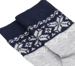 Gridarmor Heritage Merino Socks 2p Jr Light Grey/Dk Navy/White