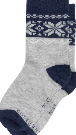 Gridarmor Heritage Merino Socks 2p Jr Light Grey/Dk Navy/White