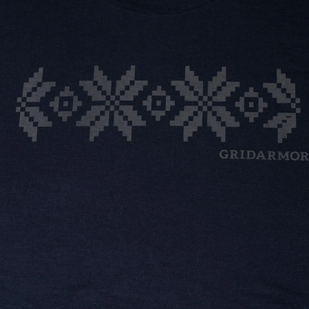 Gridarmor Larsnes Merino T-Skjorte Men Navy Blazer/Asphalt
