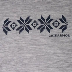 Gridarmor Larsnes Merino T-Skjorte Men Light Grey Melange/Navy Blazer
