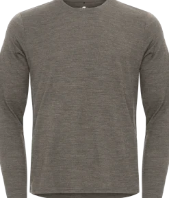 Gridarmor Men's Merino Wool Ls Tee Dusty Olive Melange