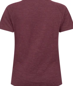 Gridarmor Merino Wool Tee Wmn Fig Melange