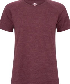 Gridarmor Merino Wool Tee Wmn Fig Melange