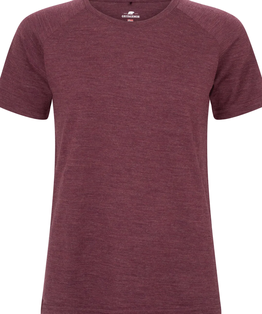 Gridarmor Merino Wool Tee Wmn Fig Melange