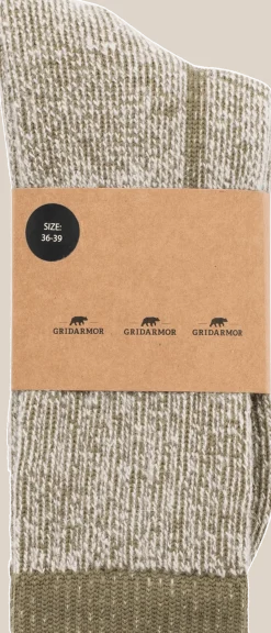Gridarmor Mountain Trail Merino Sock Winter Moss