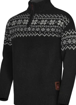 Gridarmor Snøkrystall Hz Ullgenser Men Black/White