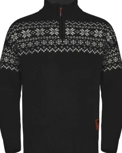 Gridarmor Snøkrystall Hz Ullgenser Men Black/White