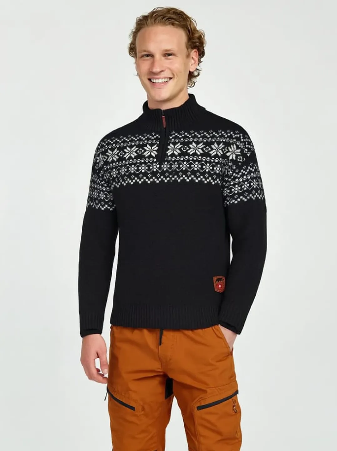 Gridarmor Snøkrystall Hz Ullgenser Men Black/White