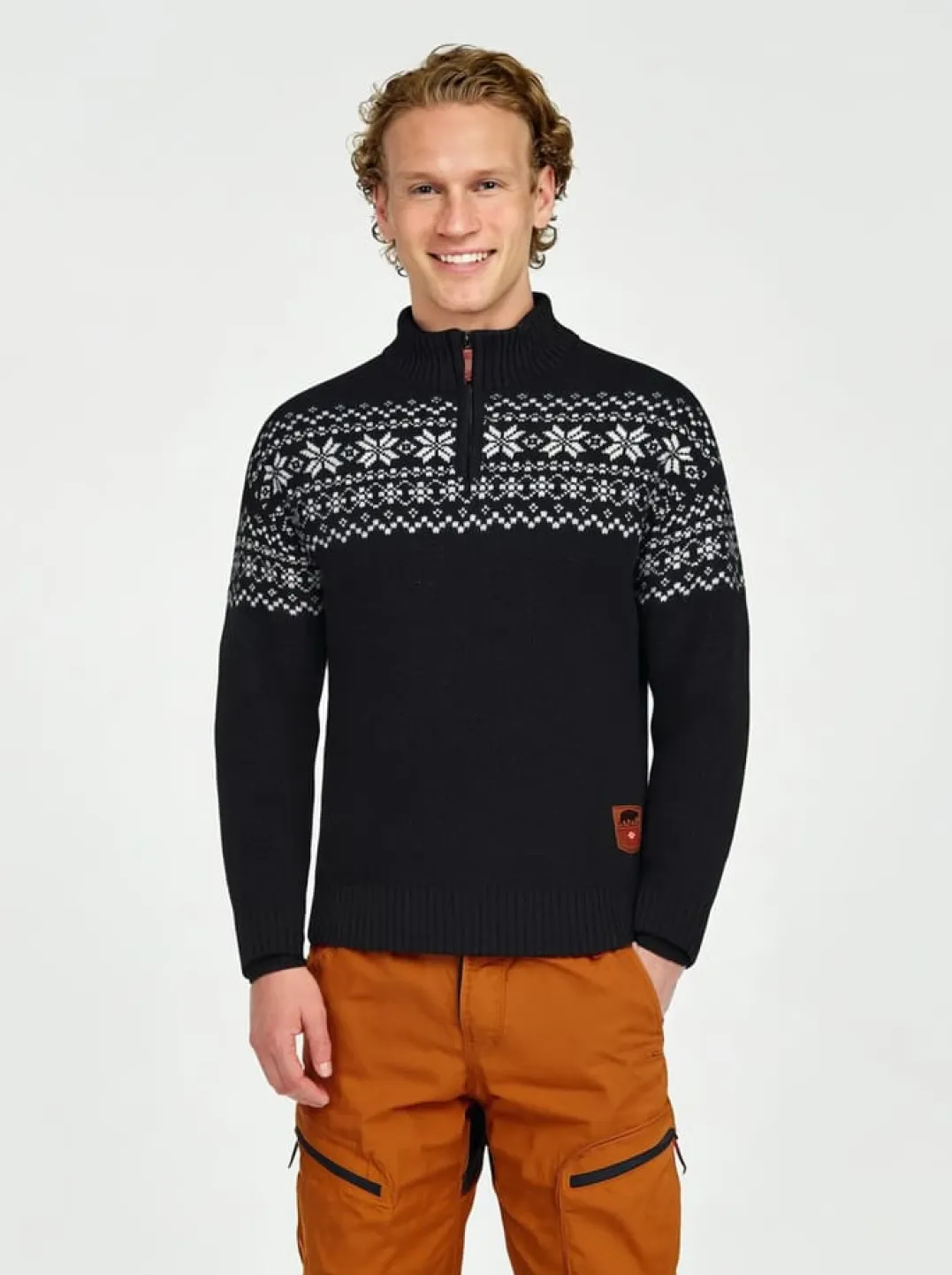 Gridarmor Snøkrystall Hz Ullgenser Men Black/White
