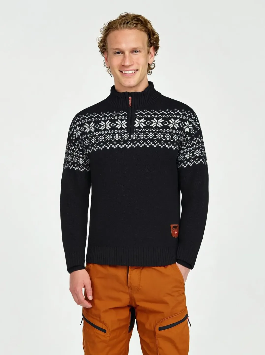 Gridarmor Snøkrystall Hz Ullgenser Men Black/White