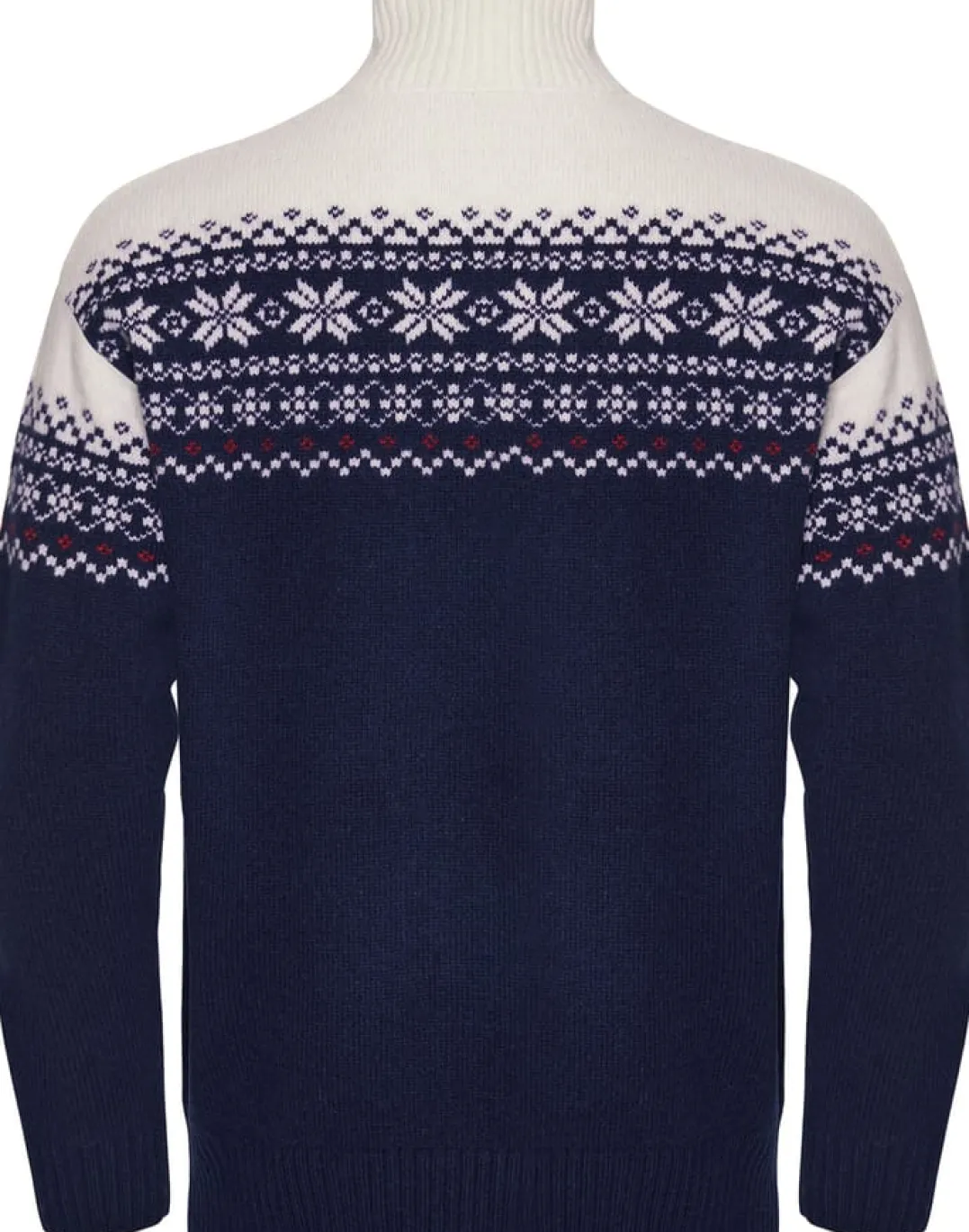 Gridarmor Snøkrystall Hz Ullgenser Men Dark Navy/White/Red