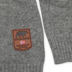 Gridarmor Snøstjerne Hz Ullgenser Men Grey Melange