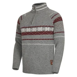 Gridarmor Snøstjerne Hz Ullgenser Men Grey Melange