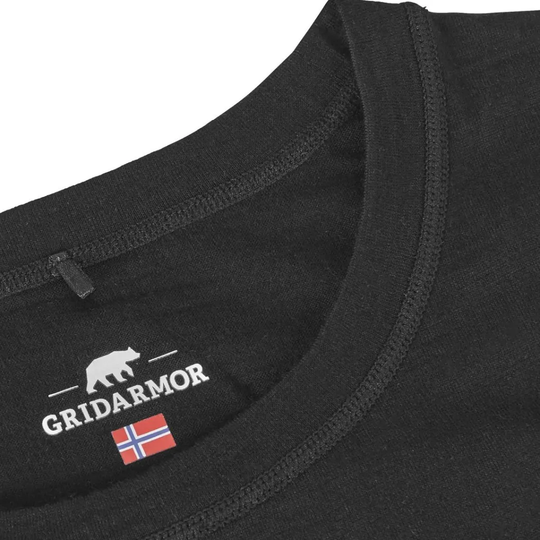 Gridarmor Viks Wool Undertøytop Men Black Beauty