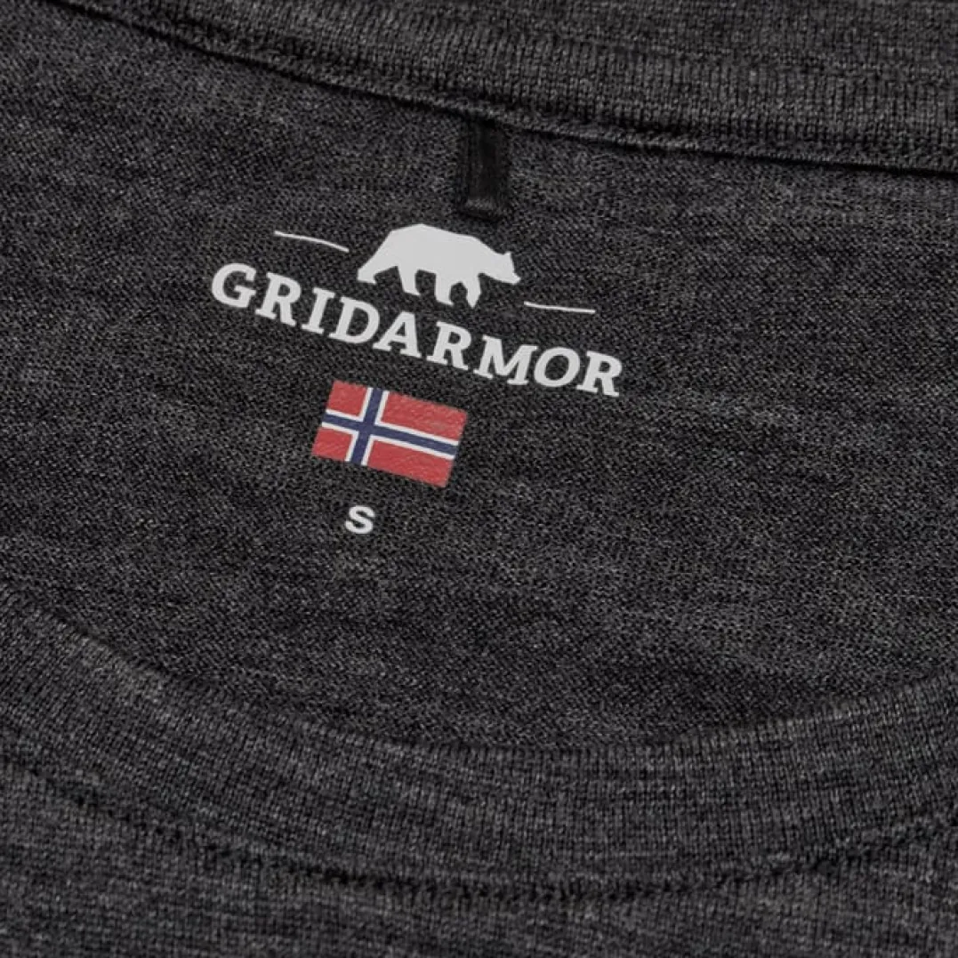 Gridarmor Women's Larsnes Merino T-Shirt Dark Grey Melange