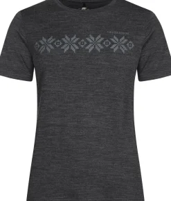 Gridarmor Women's Larsnes Merino T-Shirt Dark Grey Melange