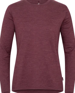Gridarmor Women's Merino Wool LS Tee Fig Melange