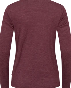 Gridarmor Women's Merino Wool LS Tee Fig Melange