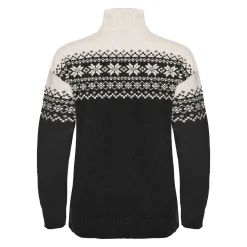 Gridarmor Women's Snøkrystall Half Zip Ullgenser Black/White