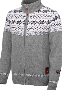 Gridarmor Women's Snøstjerne Full Zip UllgenserMid Grey Melange