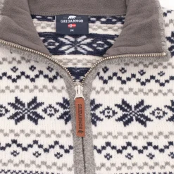 Gridarmor Women's Snøstjerne Full Zip UllgenserMid Grey Melange
